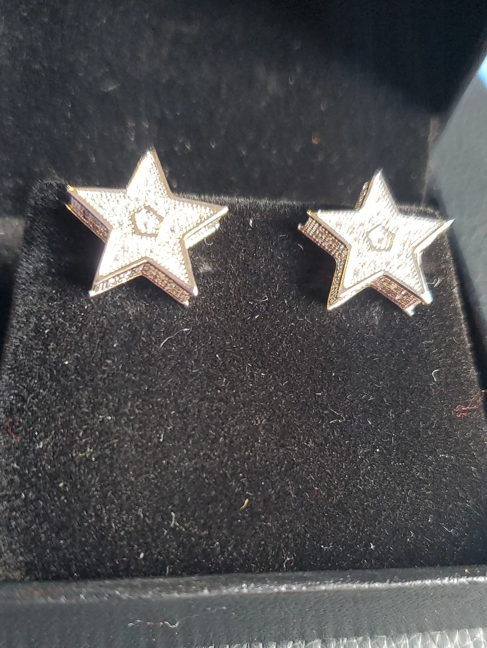 Silver Star Stud Earrings